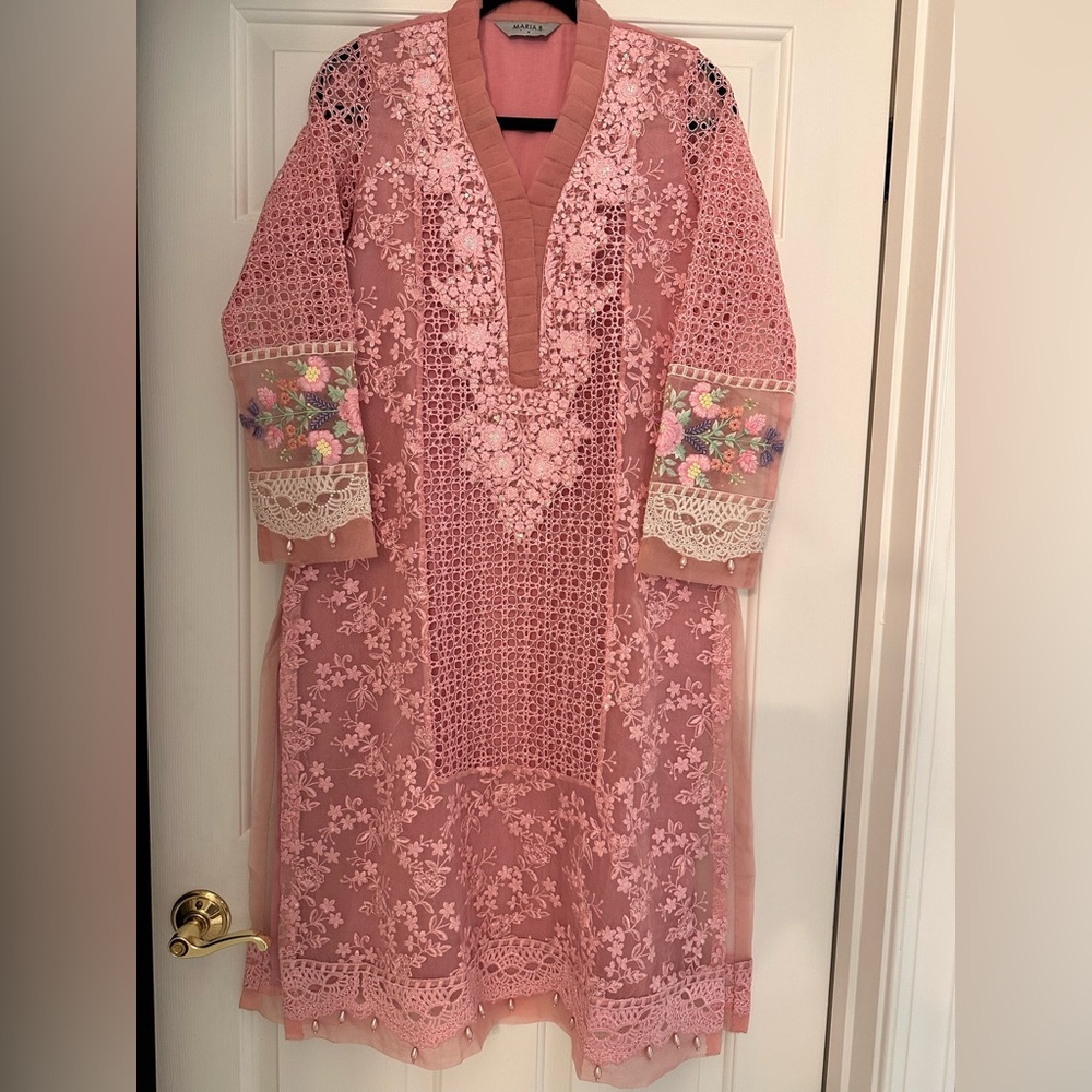 Maria B Pink Three Piece Lux Pret